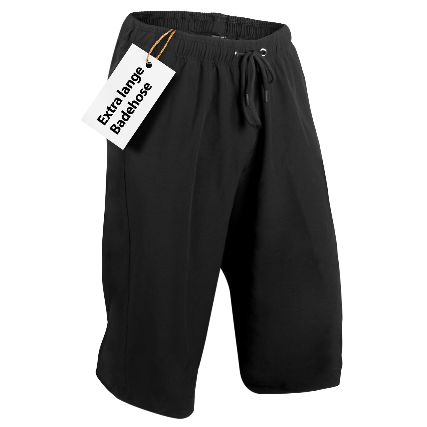 Knielange Herren Badeshorts – Extralang, Schnelltrocknend & mit Reißverschlusstaschen