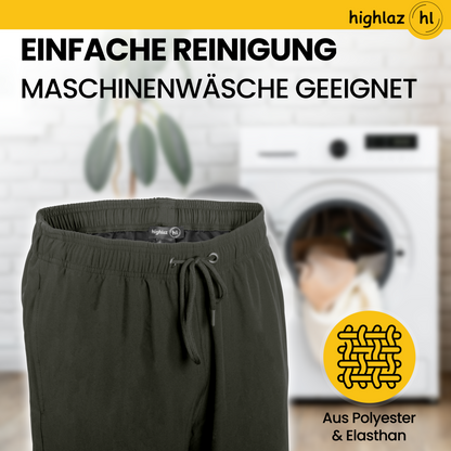 Knielange Herren Badeshorts – Extralang, Schnelltrocknend & mit Reißverschlusstaschen