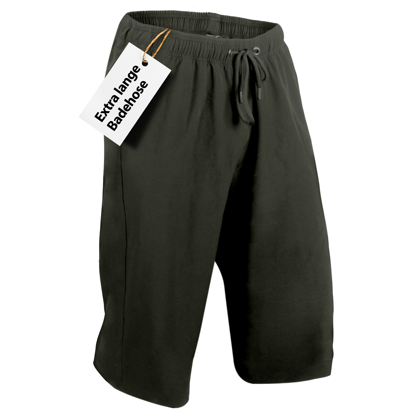Knielange Herren Badeshorts – Extralang, Schnelltrocknend & mit Reißverschlusstaschen