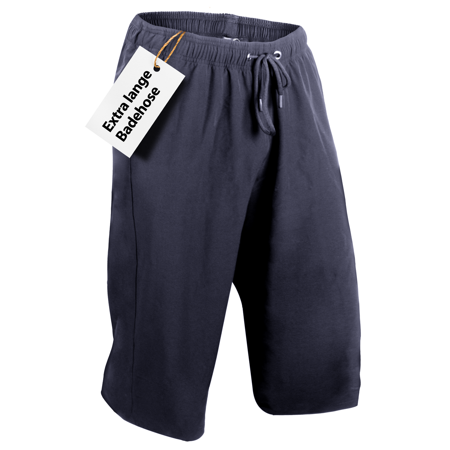 Knielange Herren Badeshorts – Extralang, Schnelltrocknend & mit Reißverschlusstaschen